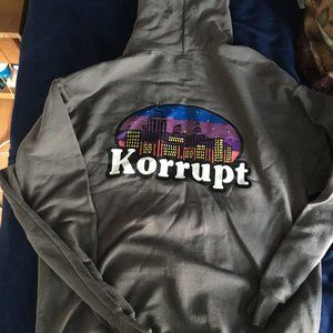 rare kru nyc hoodie (korrupt sz L